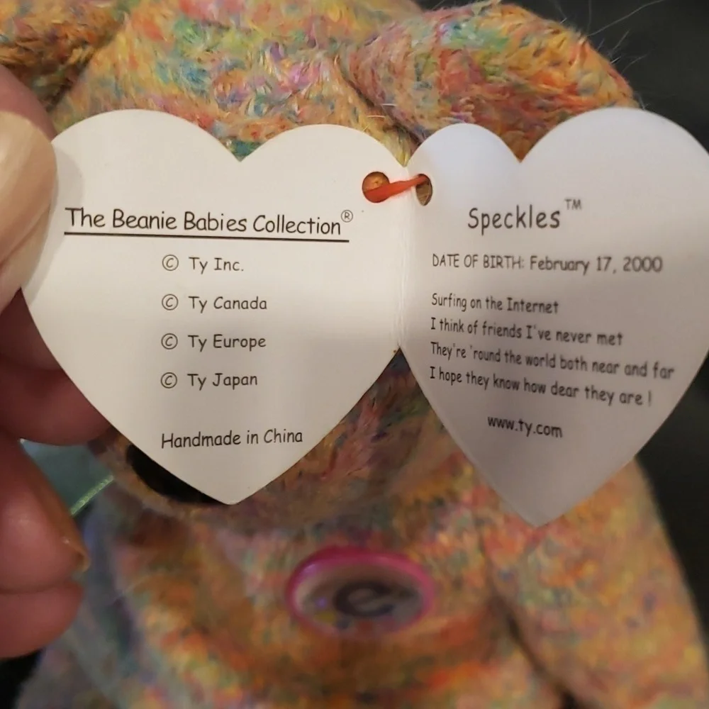 Beanie babies Speckles the bear 2000